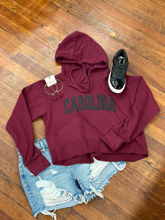Custom Collegiate Puff Cropped Hoodie
