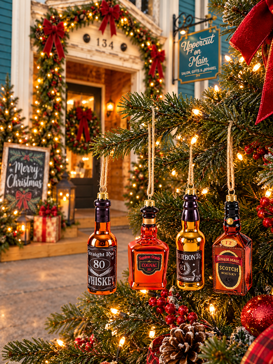 Glitterville WHISKEY Glass Ornaments