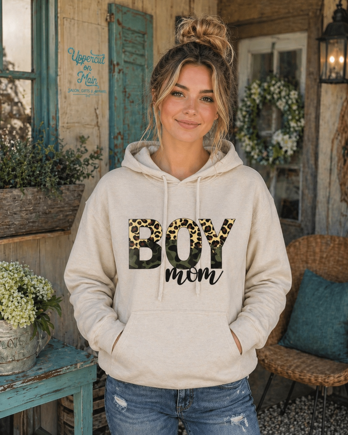 BOY MOM Leopard & Camo UCOM Custom Shirt