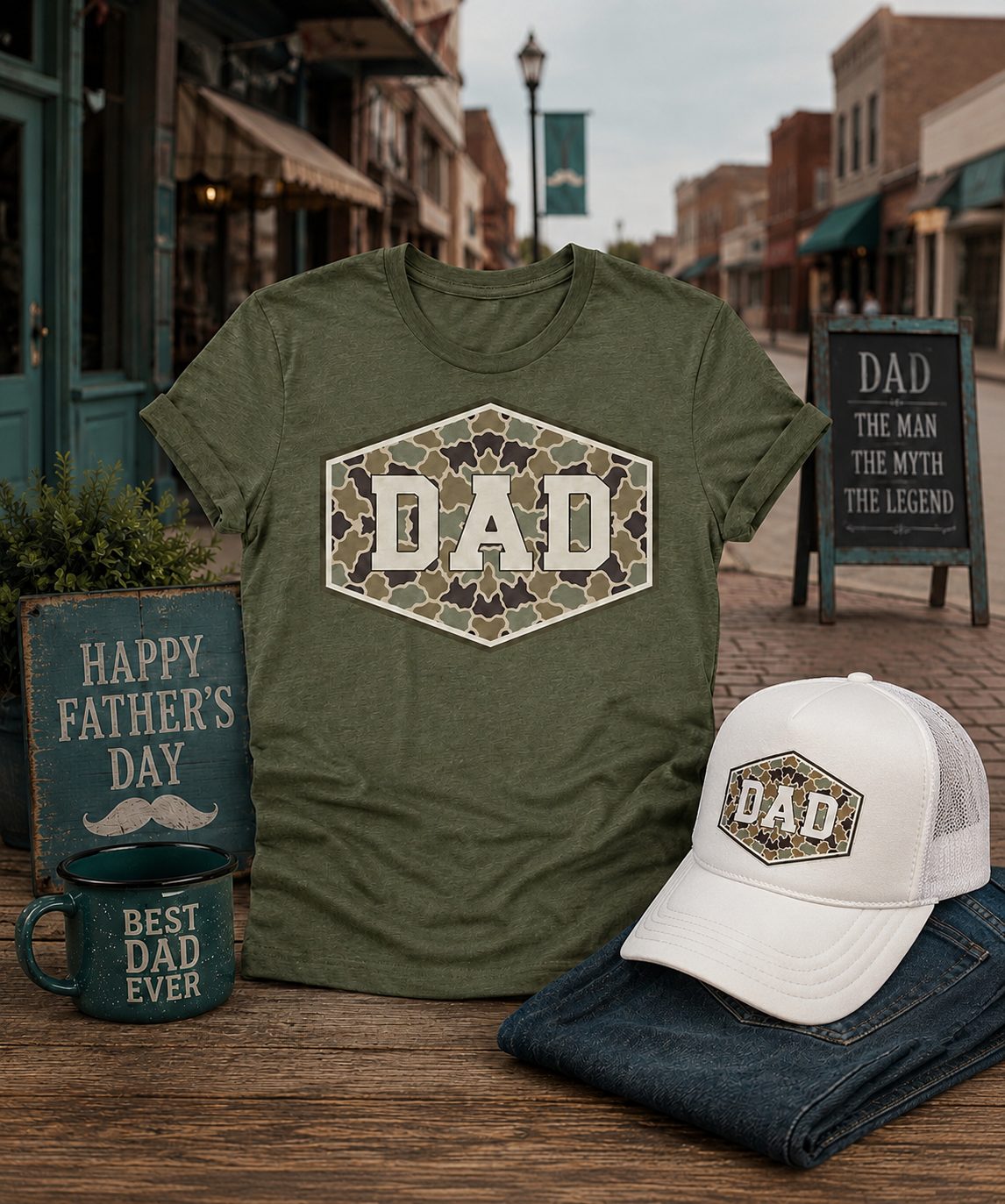 DAD & PAPA CAMO Custom Shirt