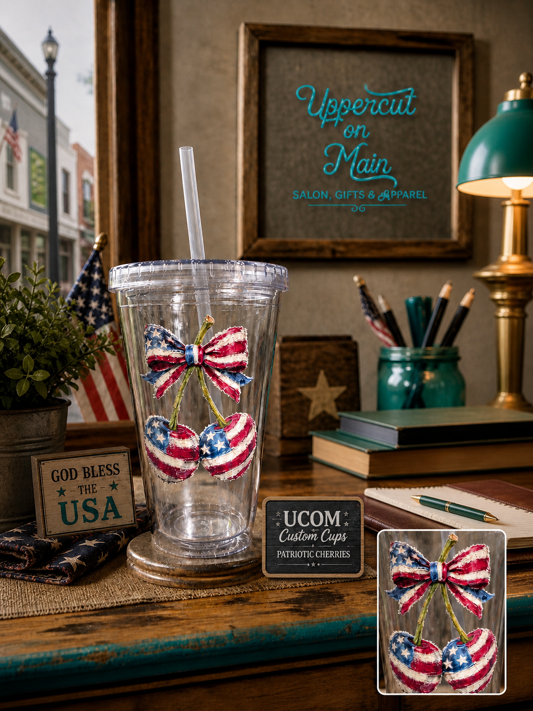 Patriotic Cherries Cup