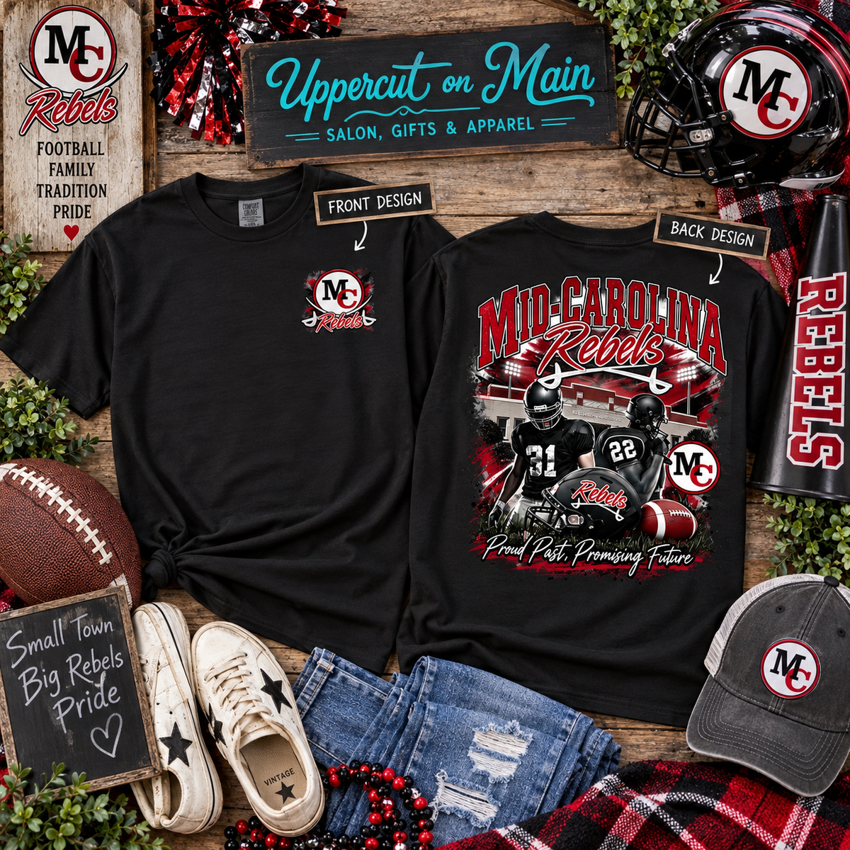 MCHS REBELS FOOTBALL Custom Shirt