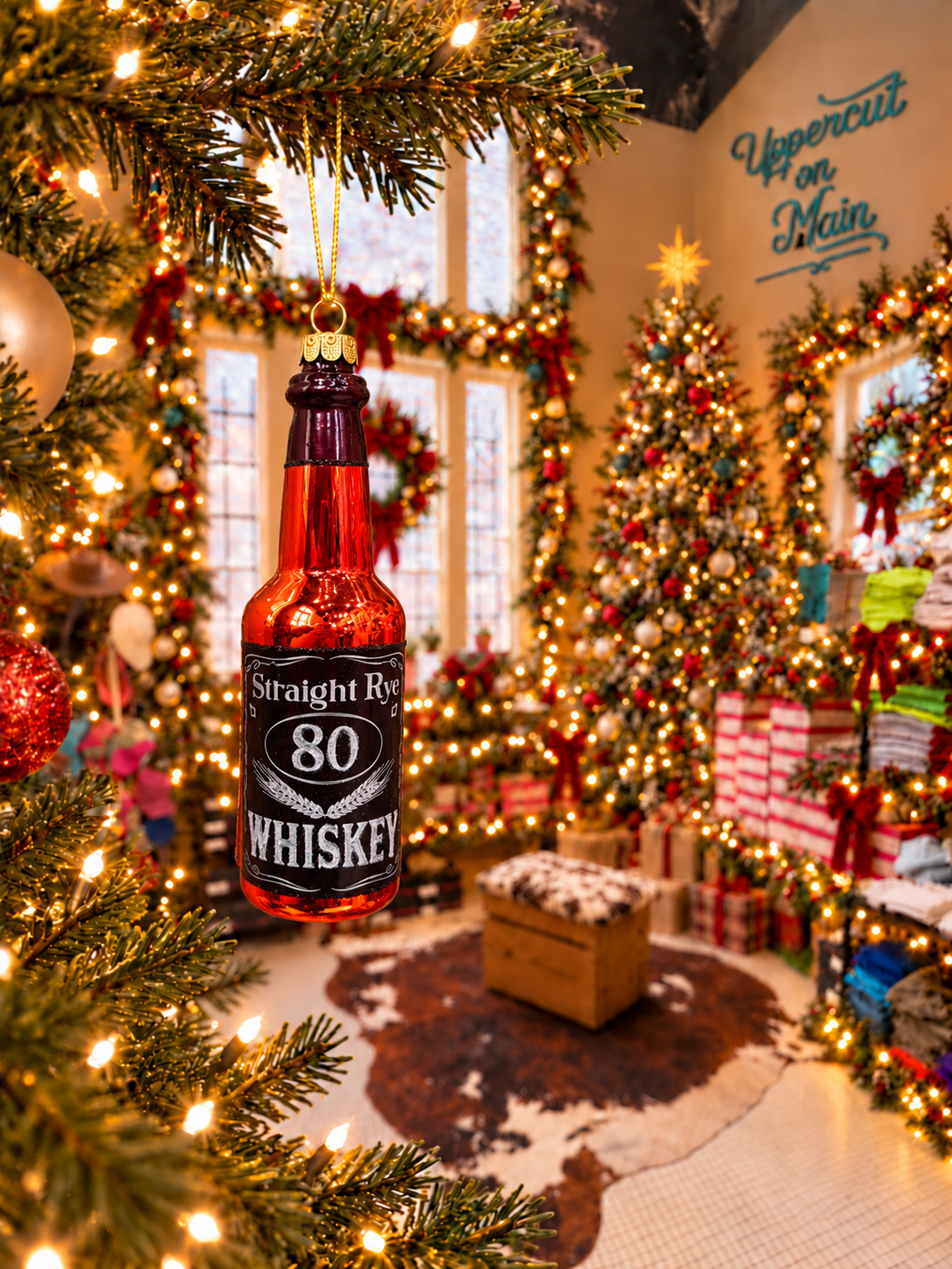 WHISKEY Glass Ornaments