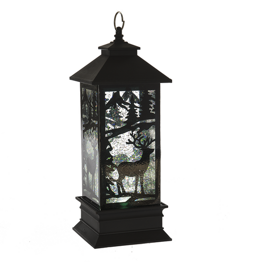 GANZ LED Shimmer Deer Lantern