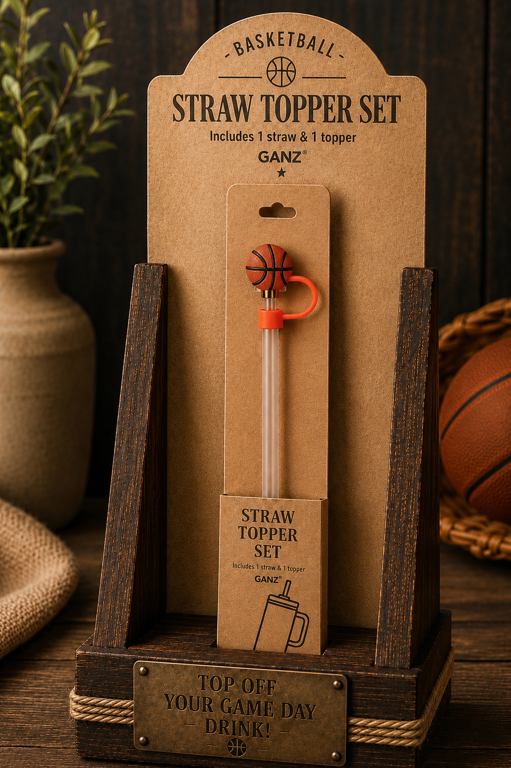 Ganz SPORTS STRAW TOPPERS