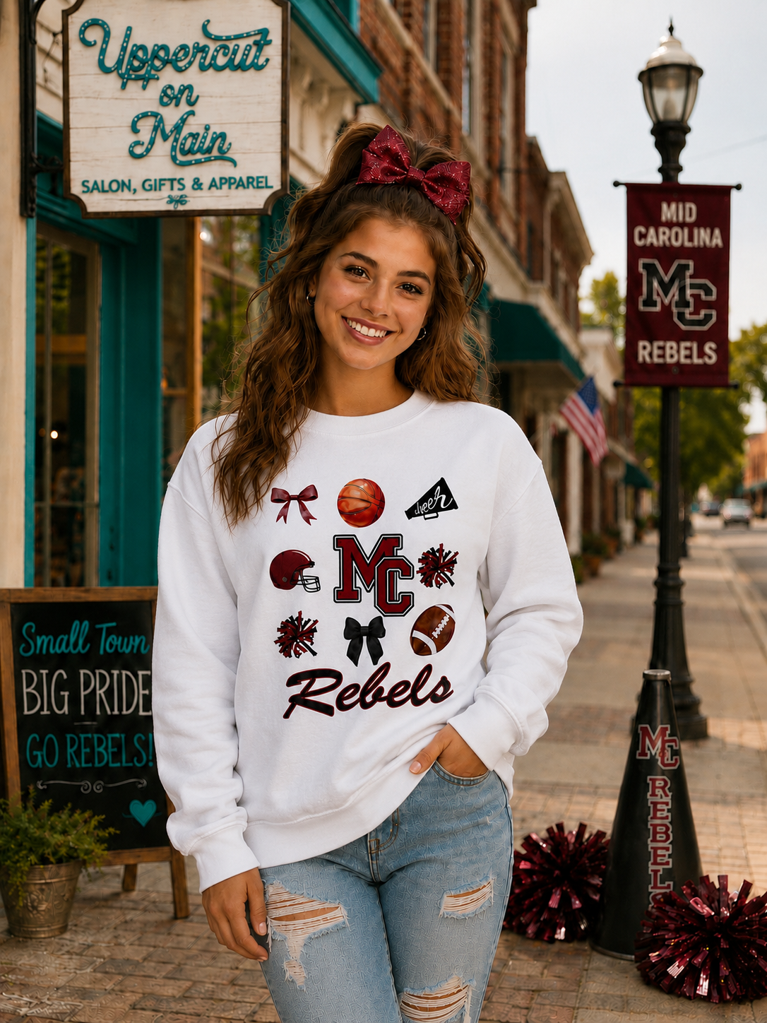 MID CAROLINA REBELS CHEERLEADING Custom Graphic Shirt