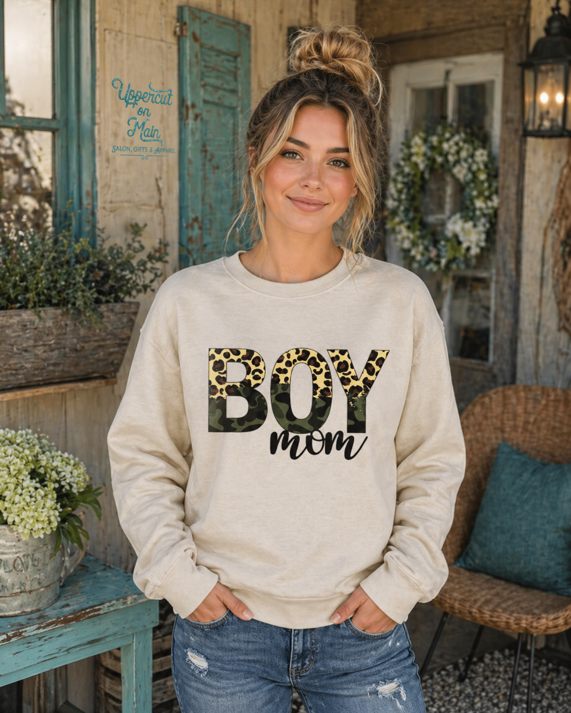 BOY MOM Leopard & Camo UCOM Custom Shirt