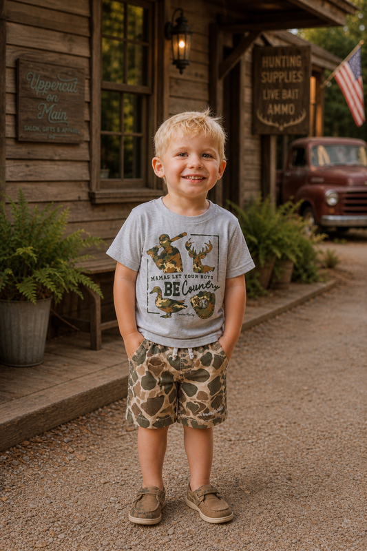 CARDIN MCCOY Grey "Be Country" Tee