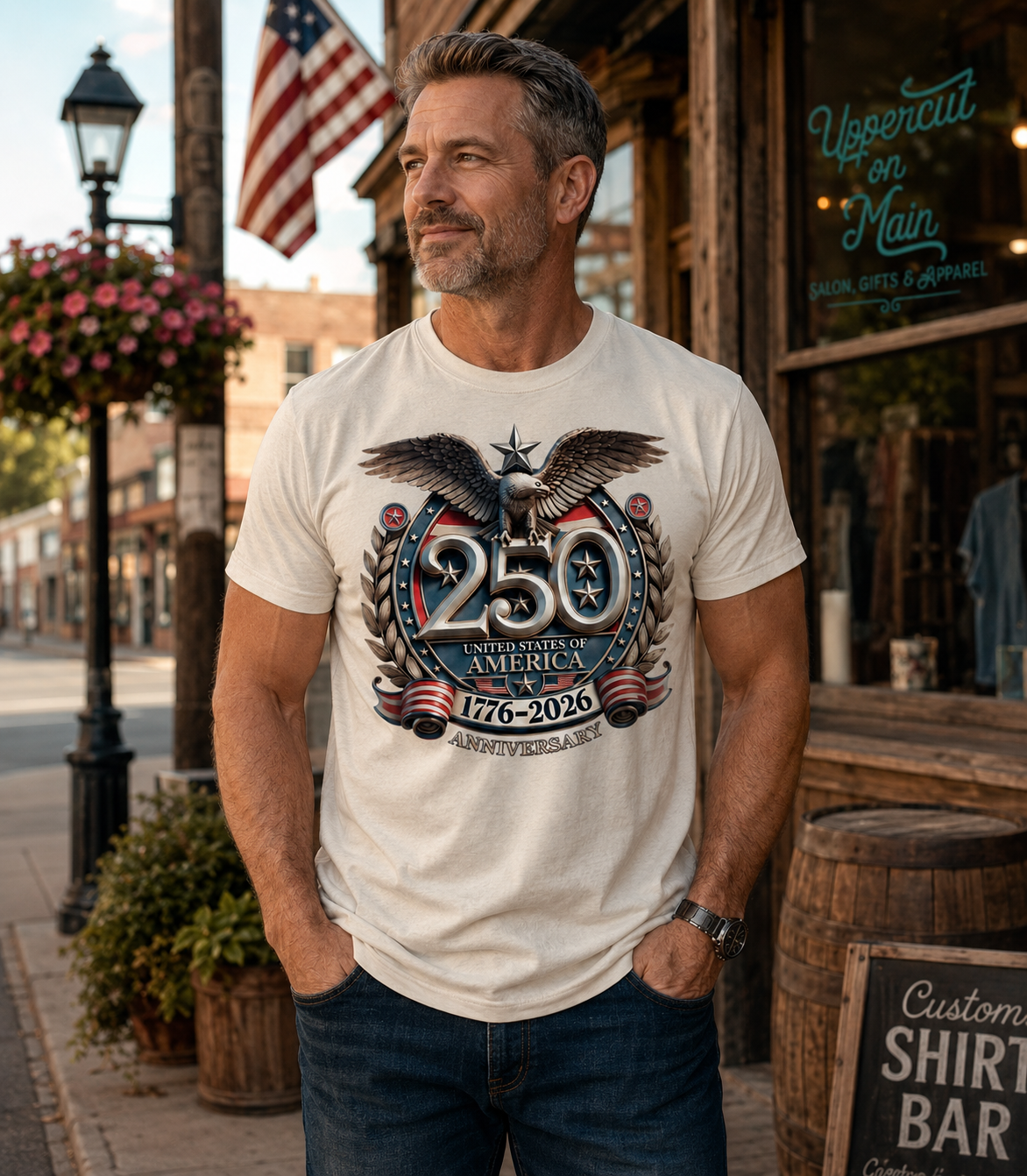 AMERICA 250 ( SHIELD ) Custom Shirt