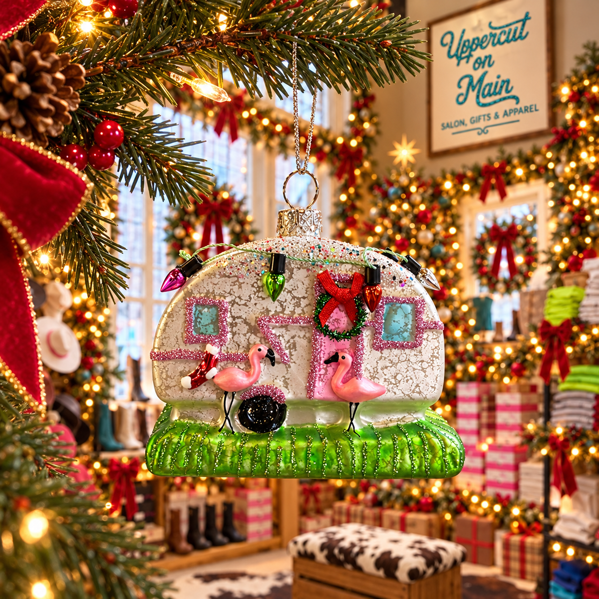 Glitterville CAMPER Ornaments
