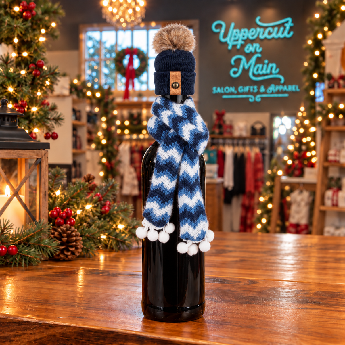 Be Merry Wine Topper