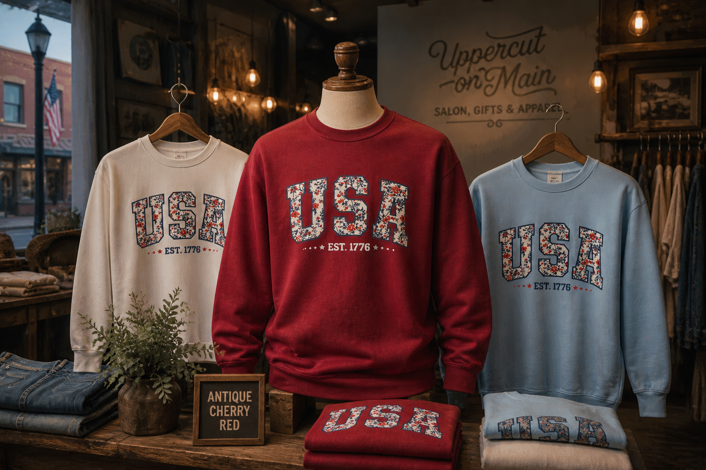 FLORAL USA Custom Graphic Shirt