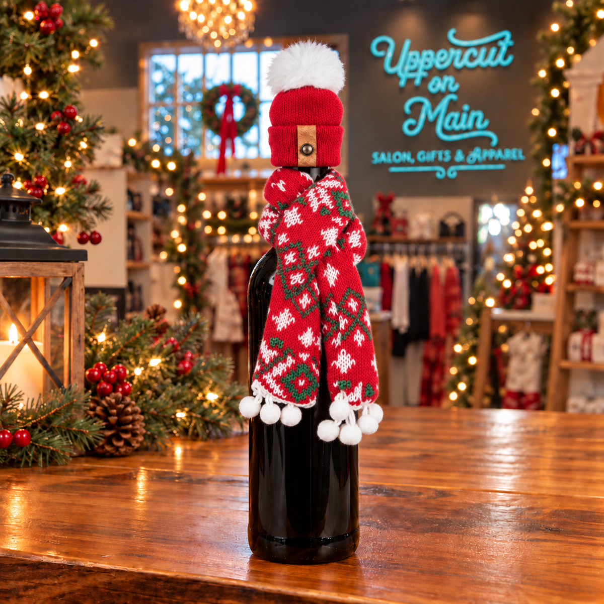 Be Merry Wine Topper