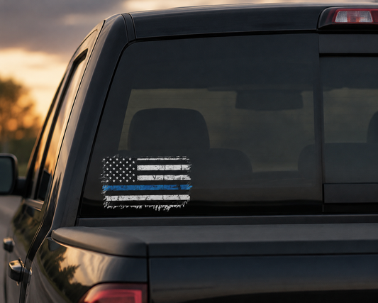 BACK The BLUE FLAG (Custom Decal)