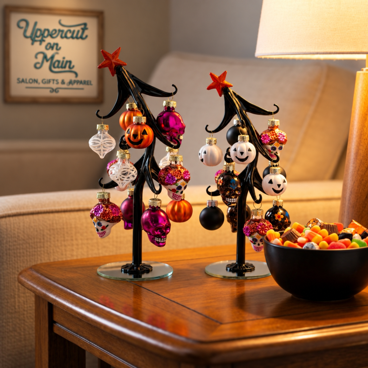 GANZ Glass Sugar Skull Tree