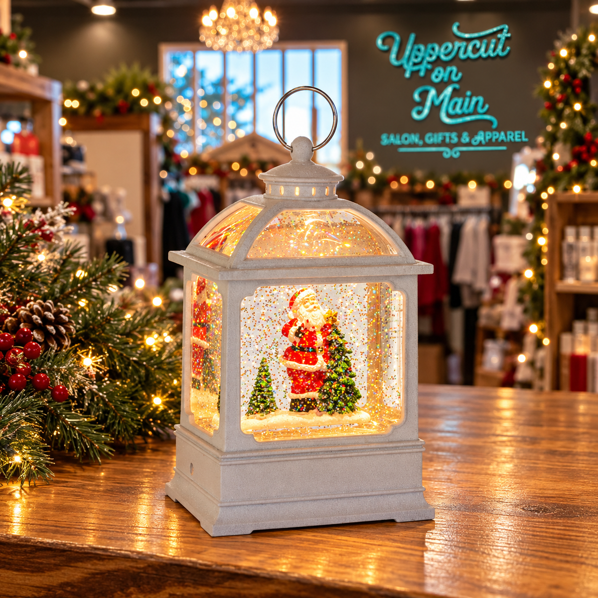 Santa Shimmer Lantern