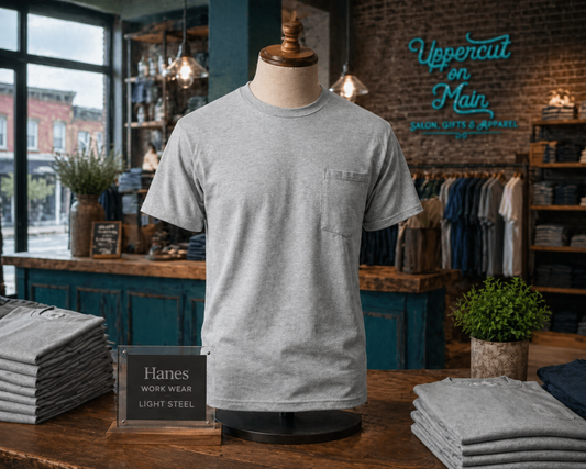 Hanes Workwear LIGHT STEEL Pocket