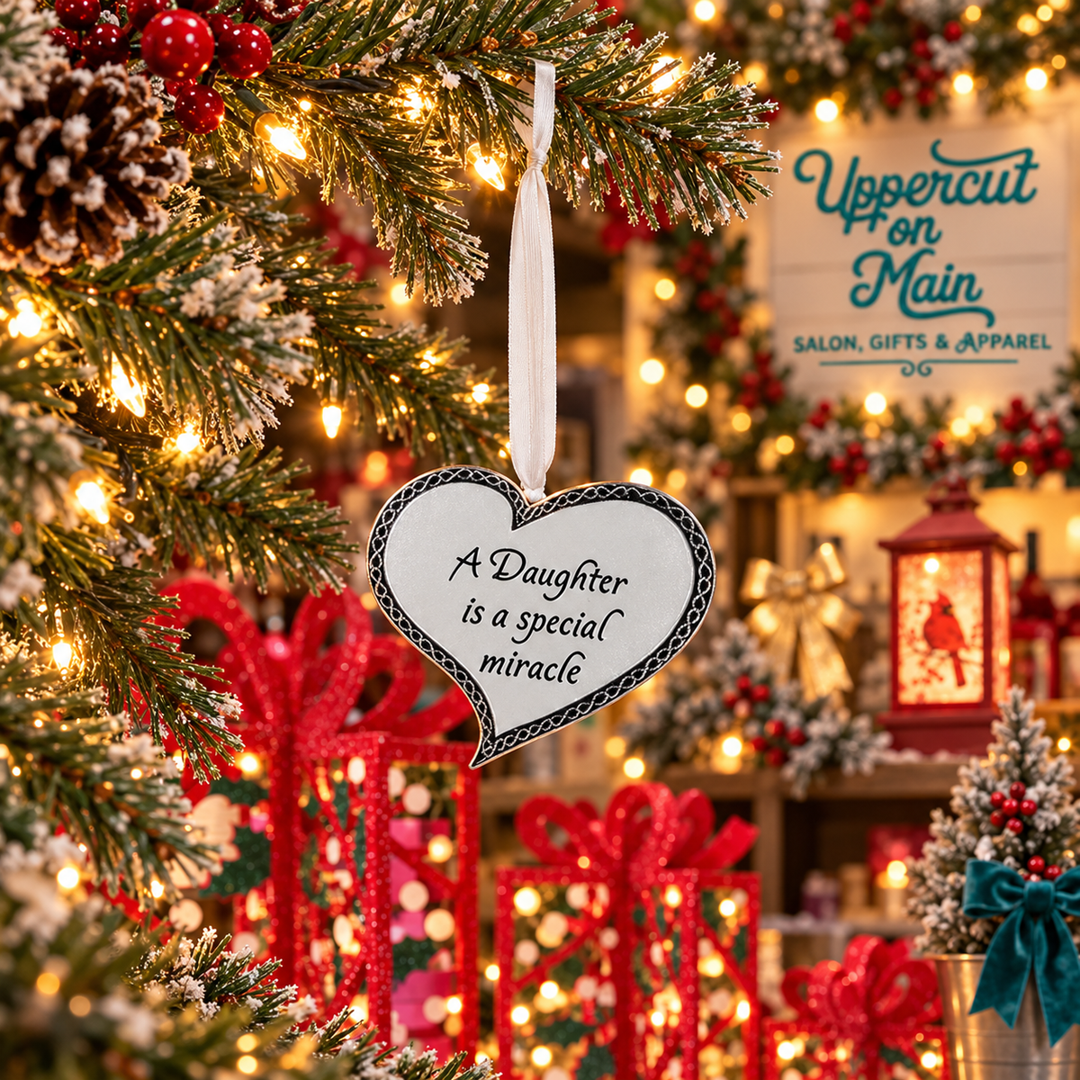 Kurt Adler SILVER HEART Ornaments
