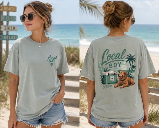 Local Boy Beach Dog