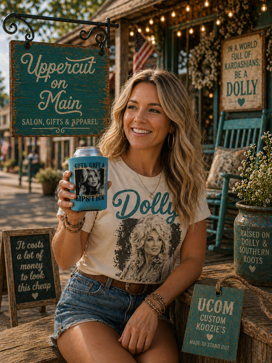 Guts, Grit & Lipstick Custom Koozie