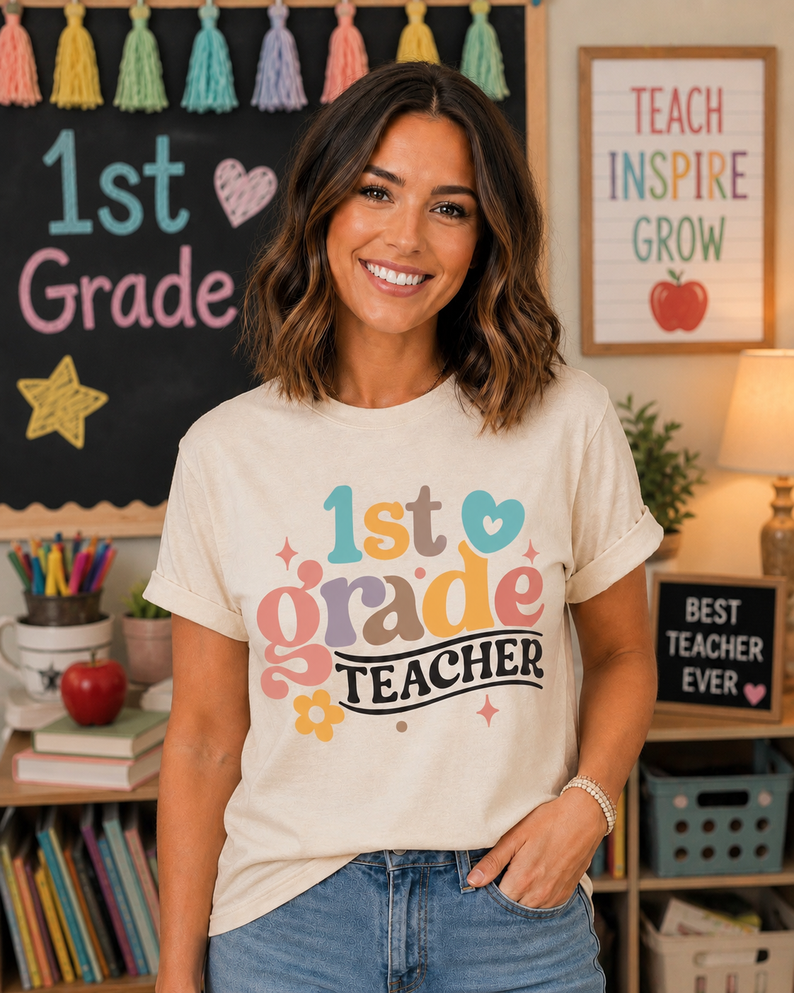 RETRO TEACHER GRADE Custom Shirt