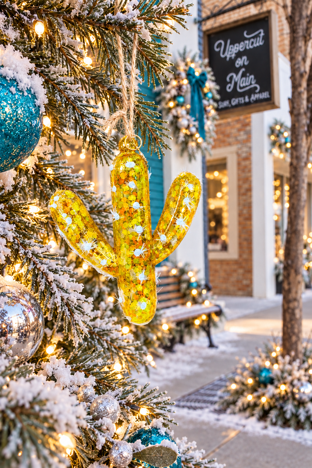 Glitterville GLASS CACTUS Ornaments