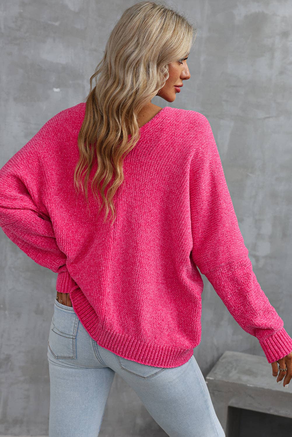 Rose (Pink) Button Front Sweater