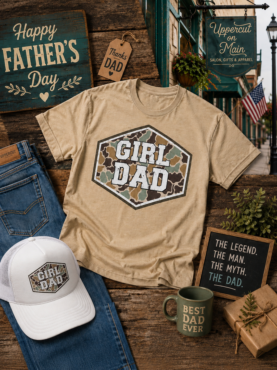 DAD & PAPA CAMO Custom Shirt
