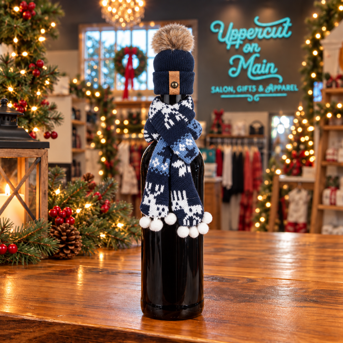 Be Merry Wine Topper