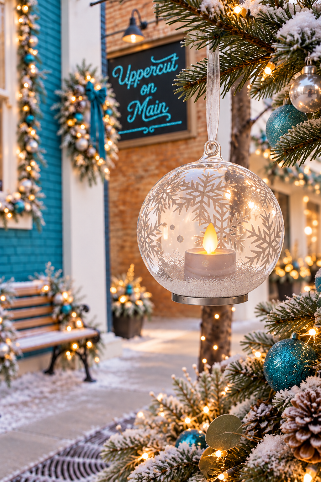 LED SNOWFLAKE Dome Ornament