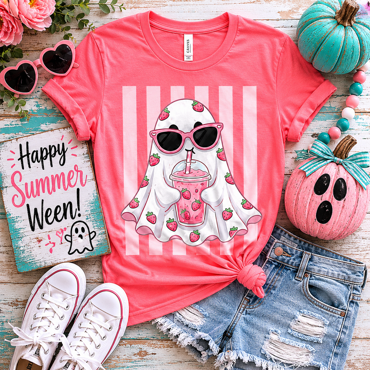 Summer Ween STRAWBERRY GHOST Custom Graphic Shirt