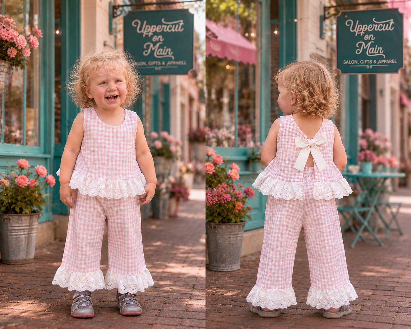 PINK CHECKERED SET