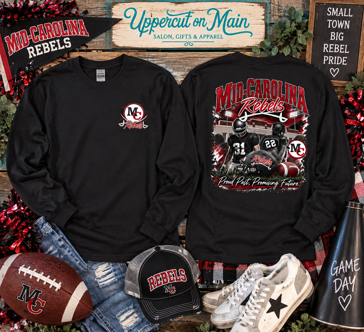 MCHS REBELS FOOTBALL Custom Shirt