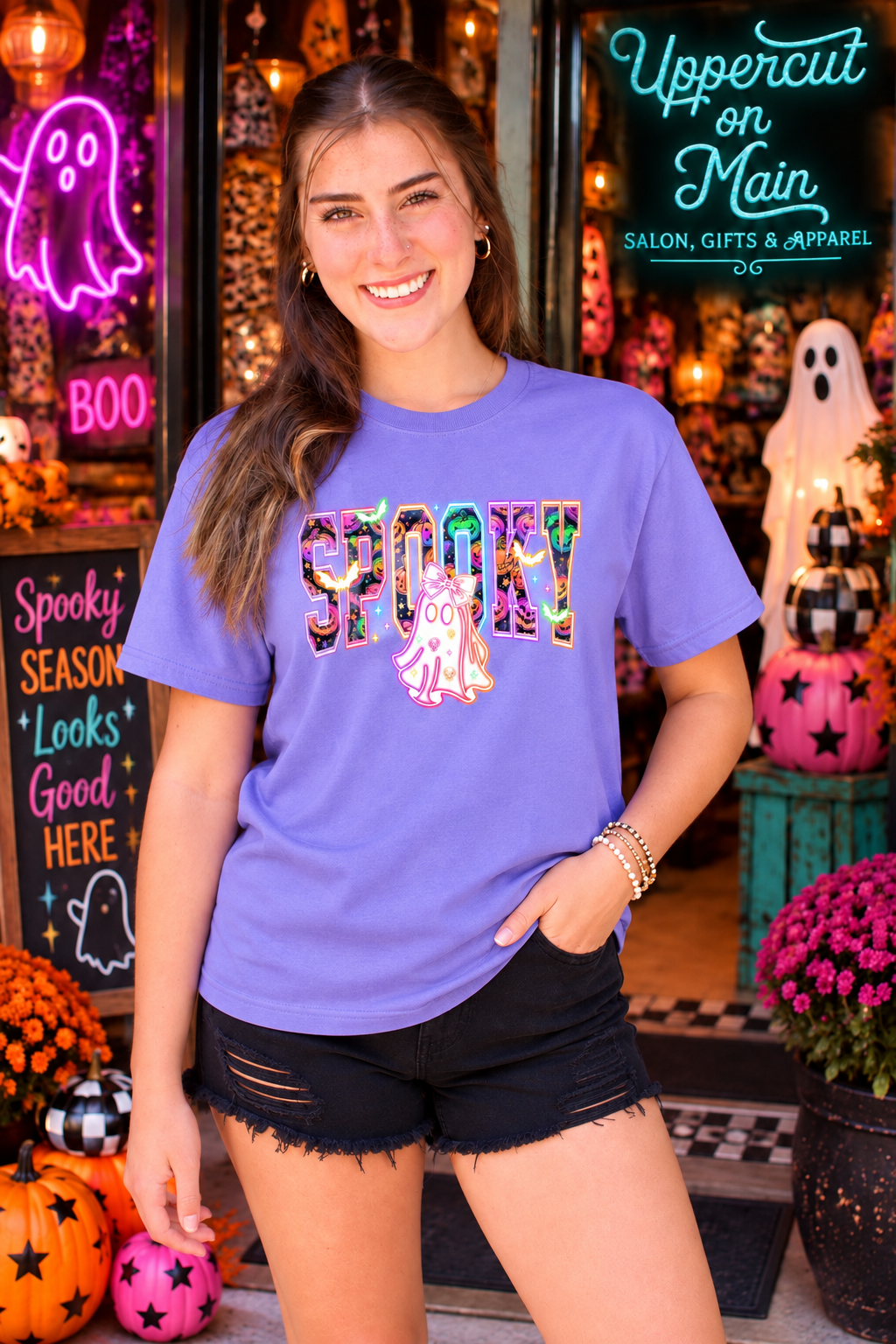NEON SPOOKY Graphic T-Shirt