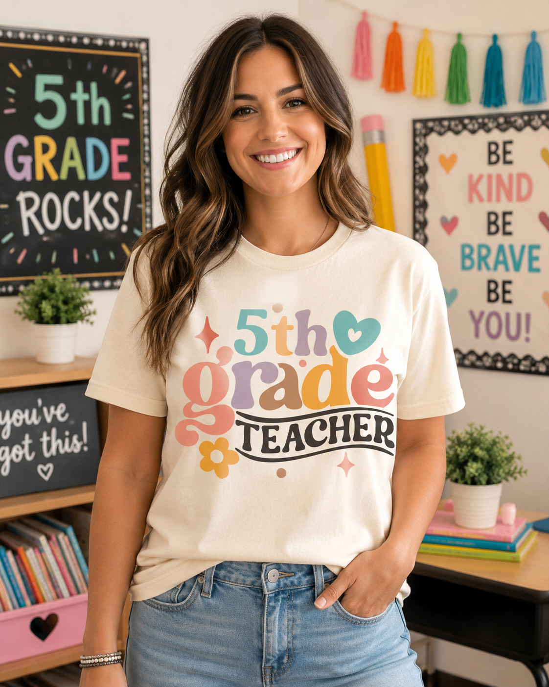 RETRO TEACHER GRADE Custom Shirt