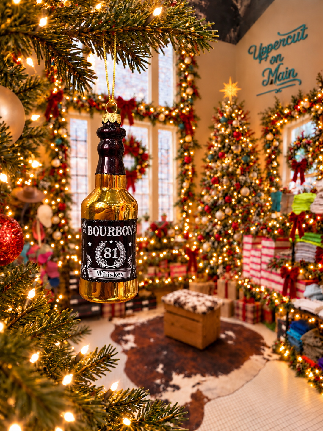 WHISKEY Glass Ornaments