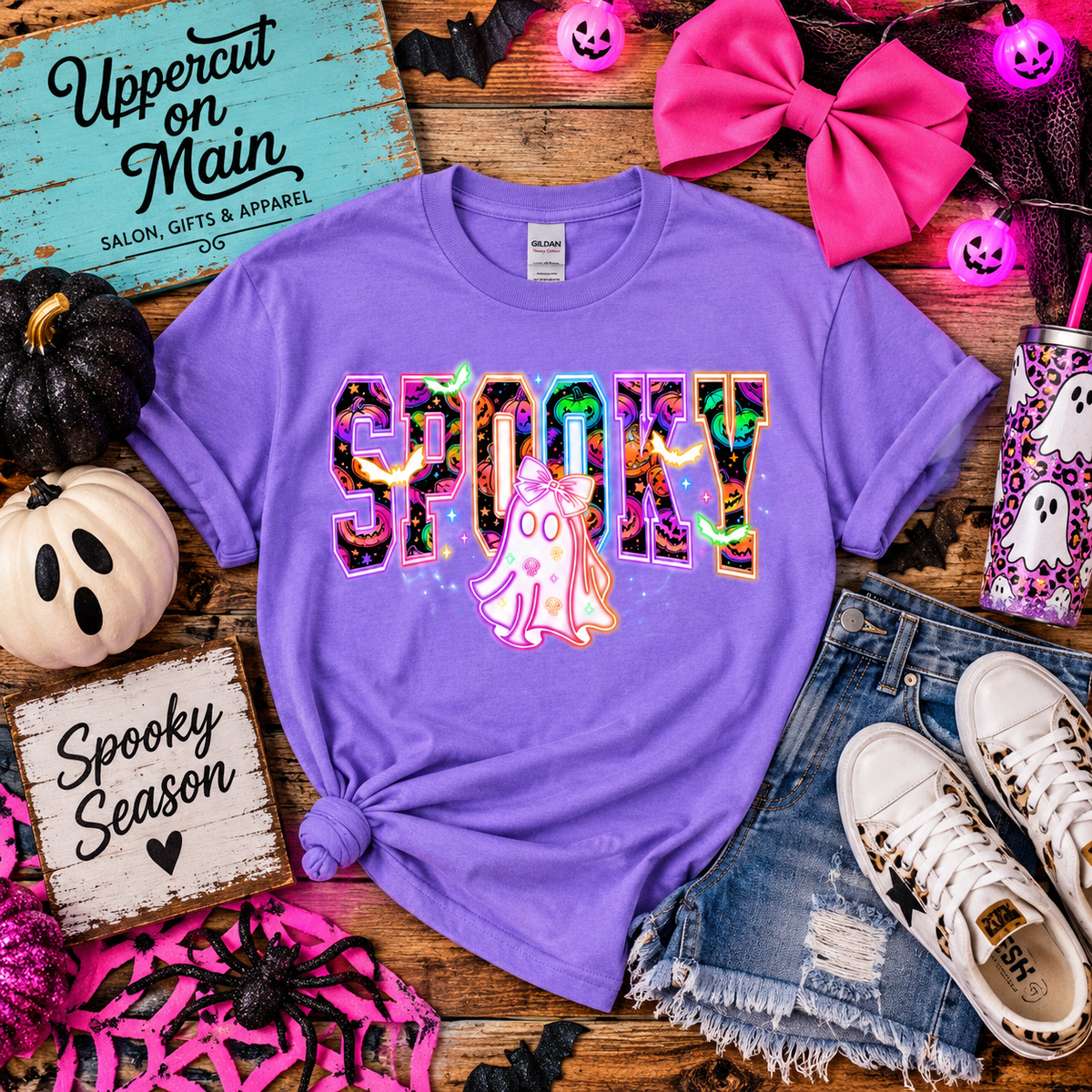 Youth NEON SPOOKY Graphic Shirt