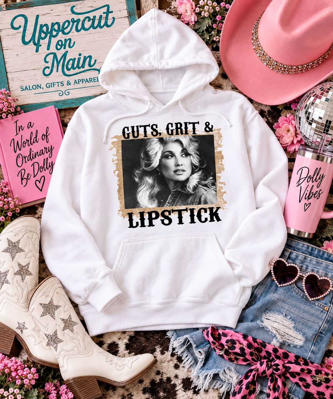 Dolly GUTS,GRIT,& LIPSTICK Graphic Shirt