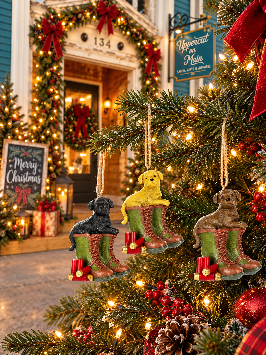 WAITING TO GO HUNTING Ornament