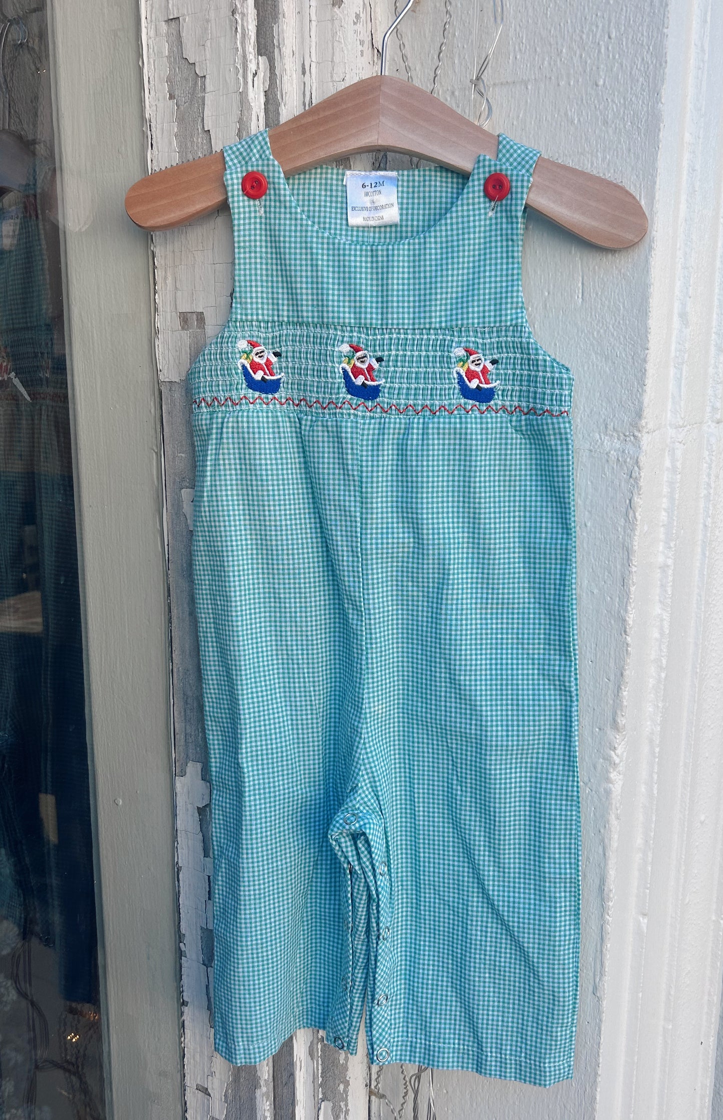 Green Plaid Santa Smoked JonJon