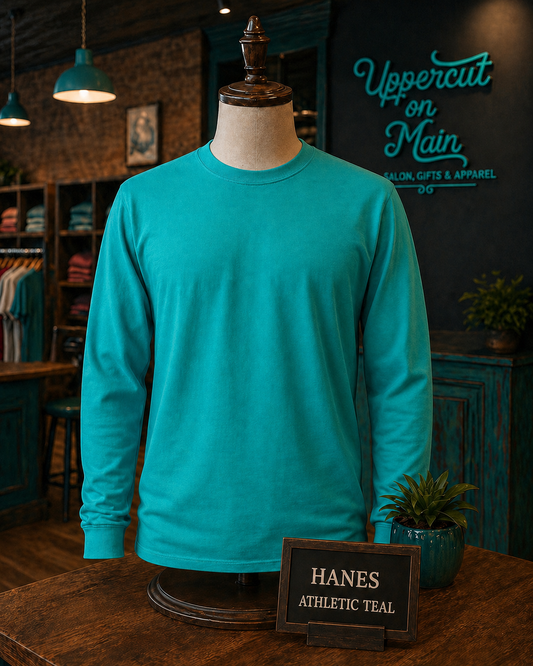 Hanes ATHLETIC TEAL Shirt