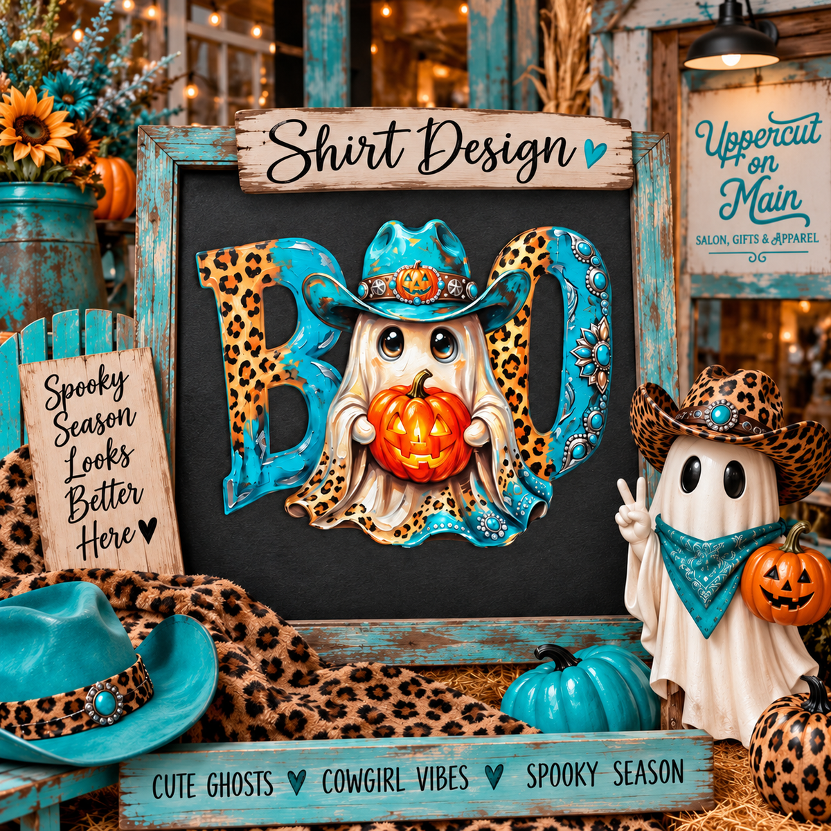 COWGIRL GHOST “BOO” Graphic Shirt