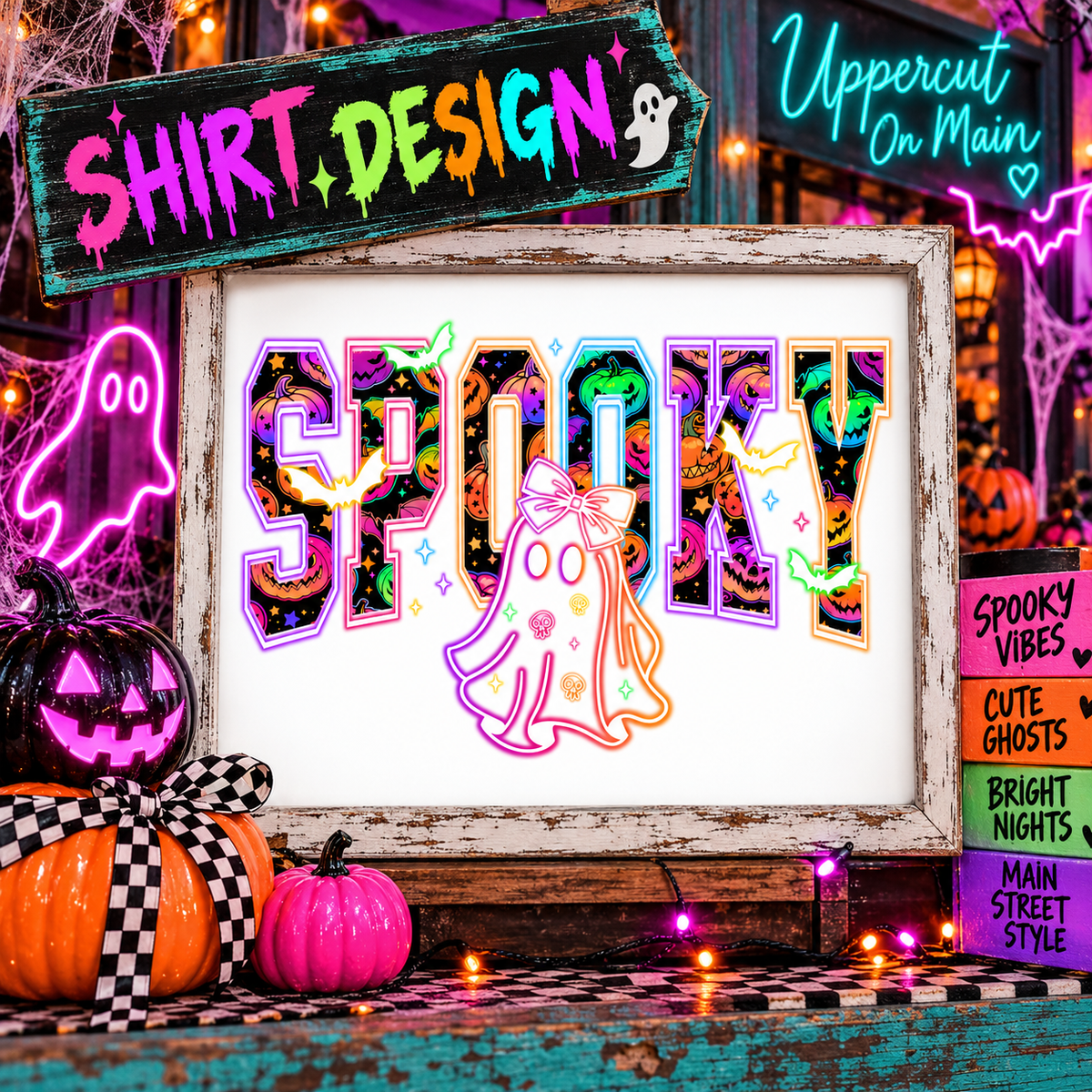 Youth NEON SPOOKY Graphic Shirt