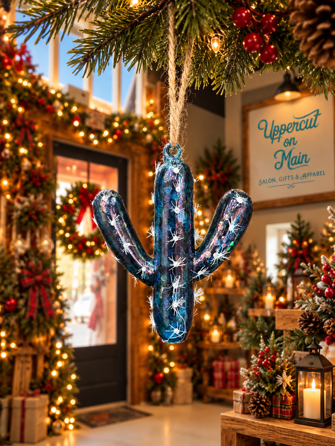 Glitterville GLASS CACTUS Ornaments