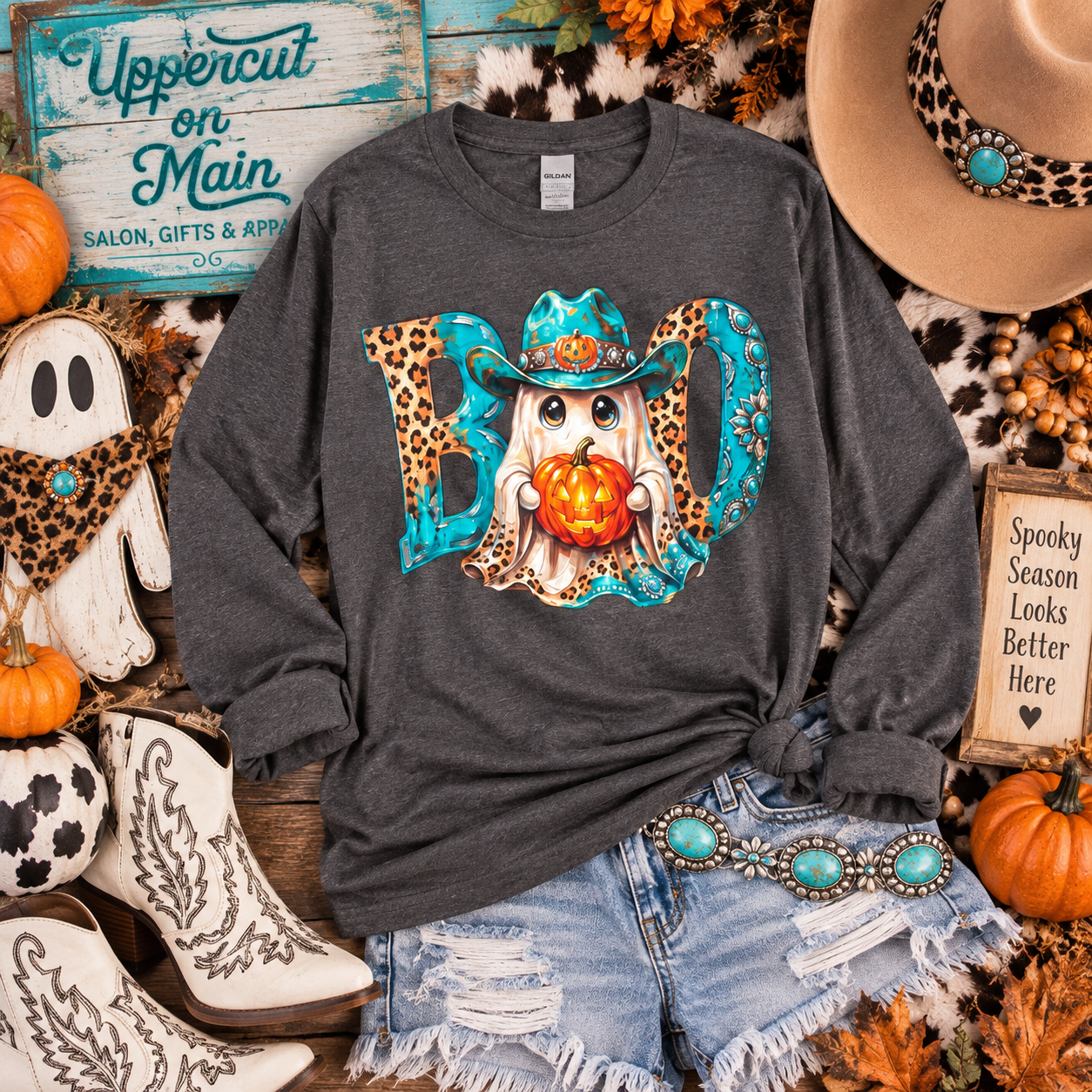 COWGIRL GHOST “BOO” Graphic Shirt