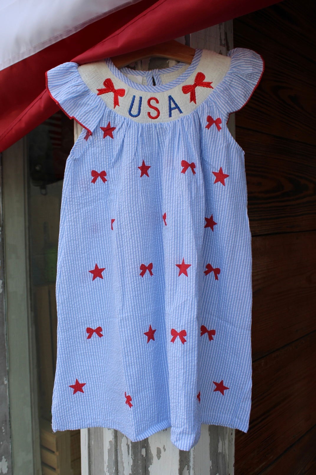 USA Girls Striped Babydoll Dress