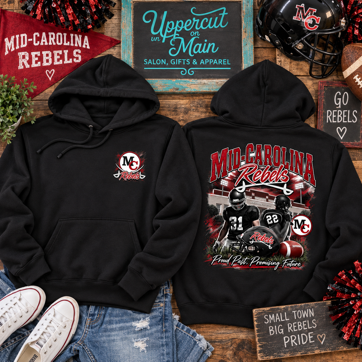 MCHS REBELS FOOTBALL Custom Shirt