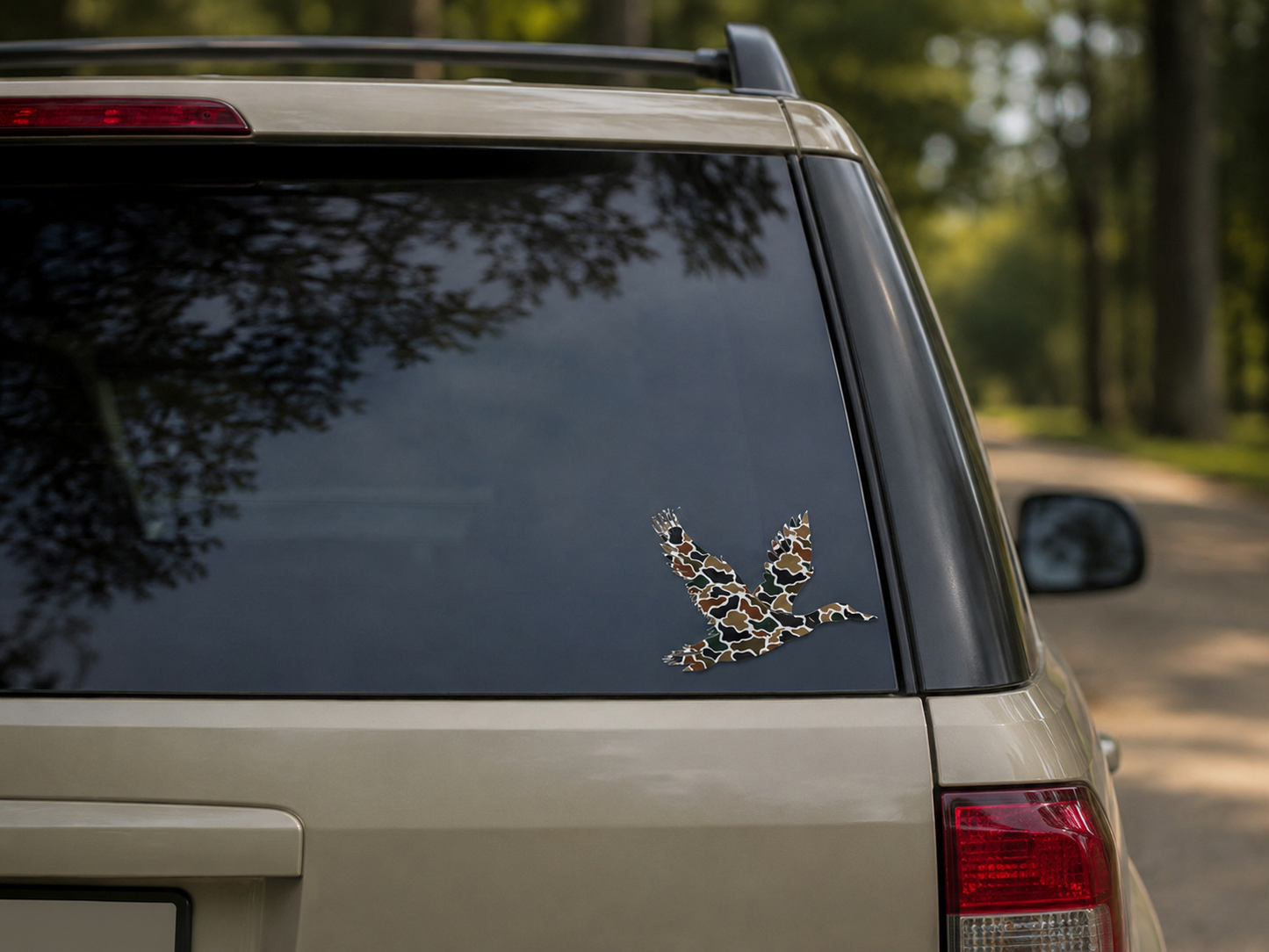 Custom Sticker ( CAMO FLYING DUCK )