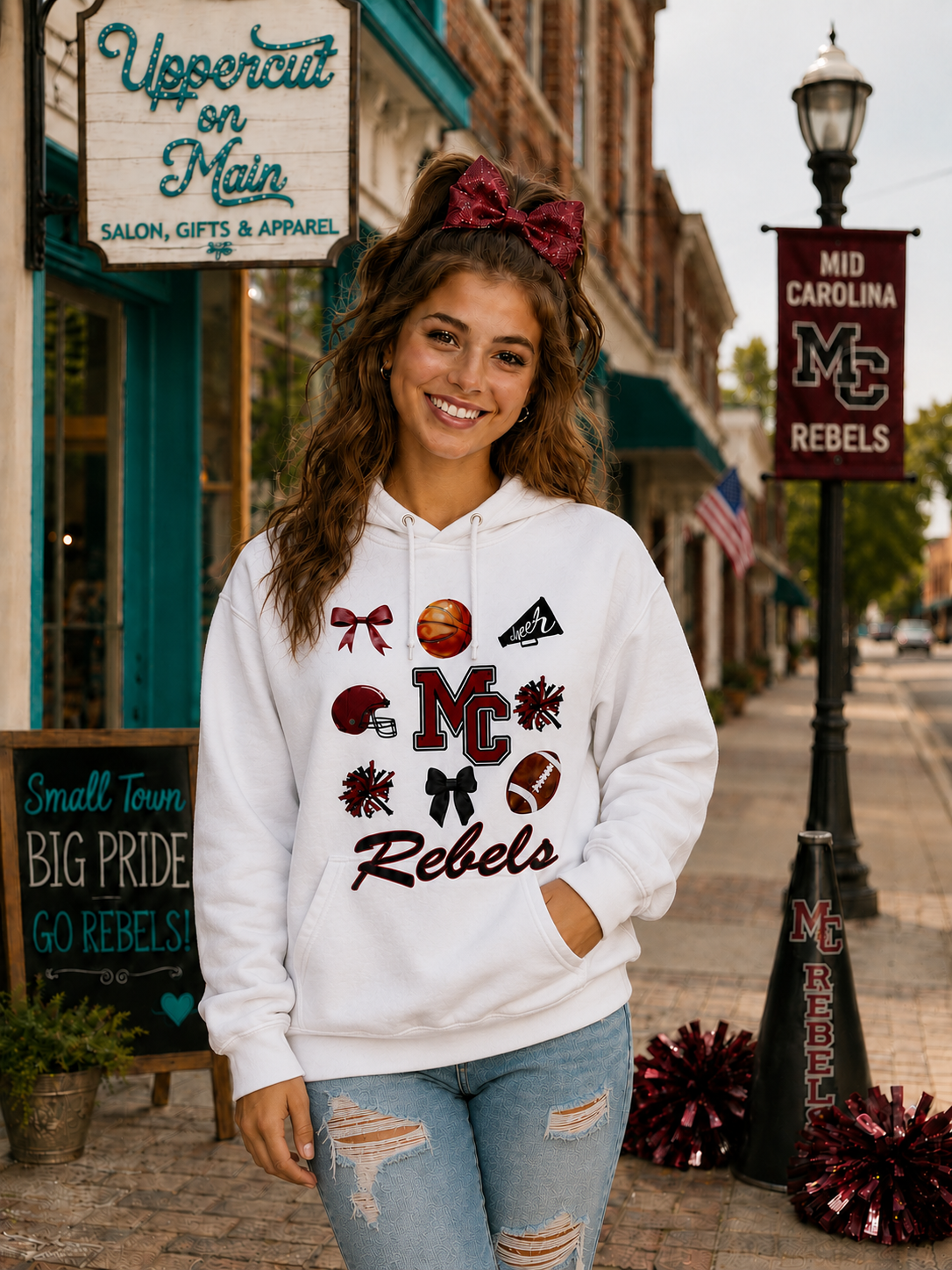 MID CAROLINA REBELS CHEERLEADING Custom Graphic Shirt