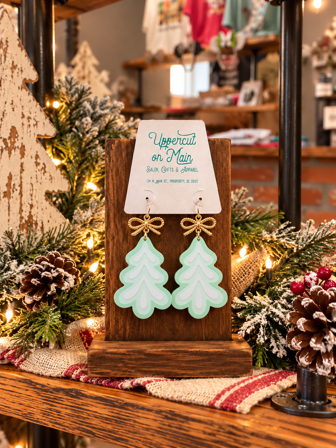 Mint CHRISTMAS EARRINGS